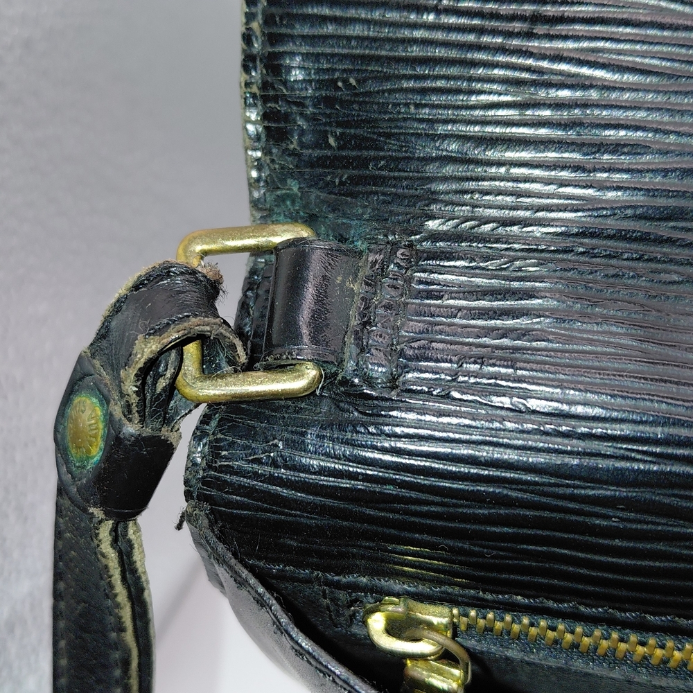 Louis Vuitton Black Epi Leather Sellier Dragonne Clutch Bag Vintage! - Picture 9 of 16